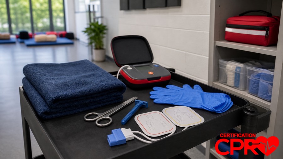 AED training supplies for special situations in CPR classes in Atlanta.