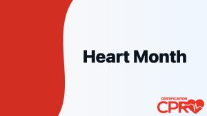 Heart Month graphic for CPR awareness and readiness in Atlanta.