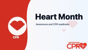 Heart Month graphic for CPR awareness and readiness in Atlanta.