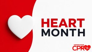 Heart Month awareness graphic for CPR readiness in Atlanta.